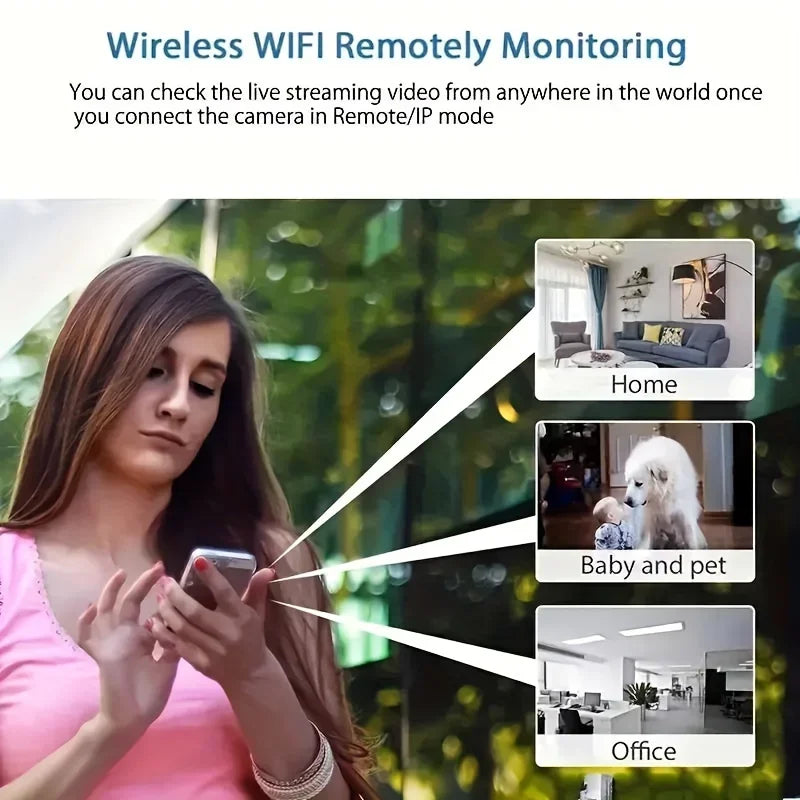 2.4G WiFi Camera Small Remote Monitoring Wireless Survival Camera Home Security Small Night Vision Network Camera