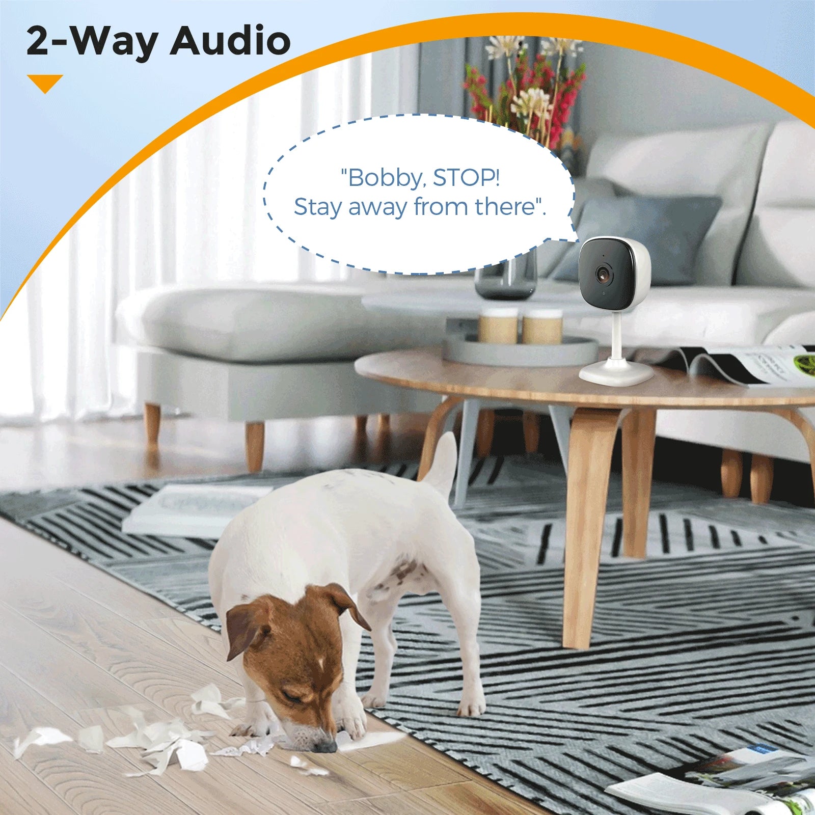 Amorom 1080P Wifi IP Surveillance Camera Pet Baby Home Video Monitor Two-Way Talk Night Vision Camera Ios Android IP Camera